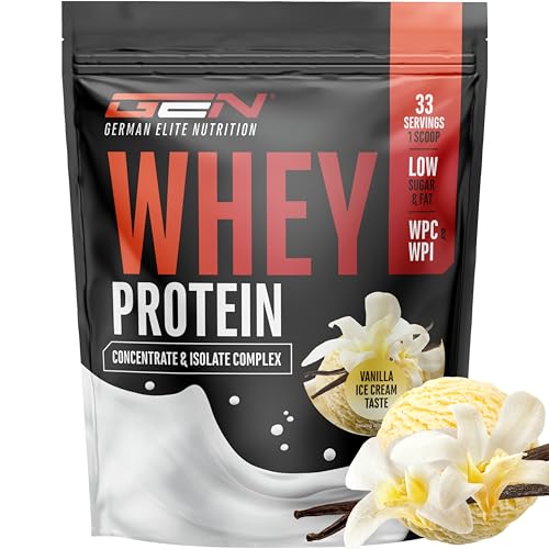 Elite Whey Protein Whey Proteine Complesso proteine in polvere 1000 g gelato alla vaniglia con isolato