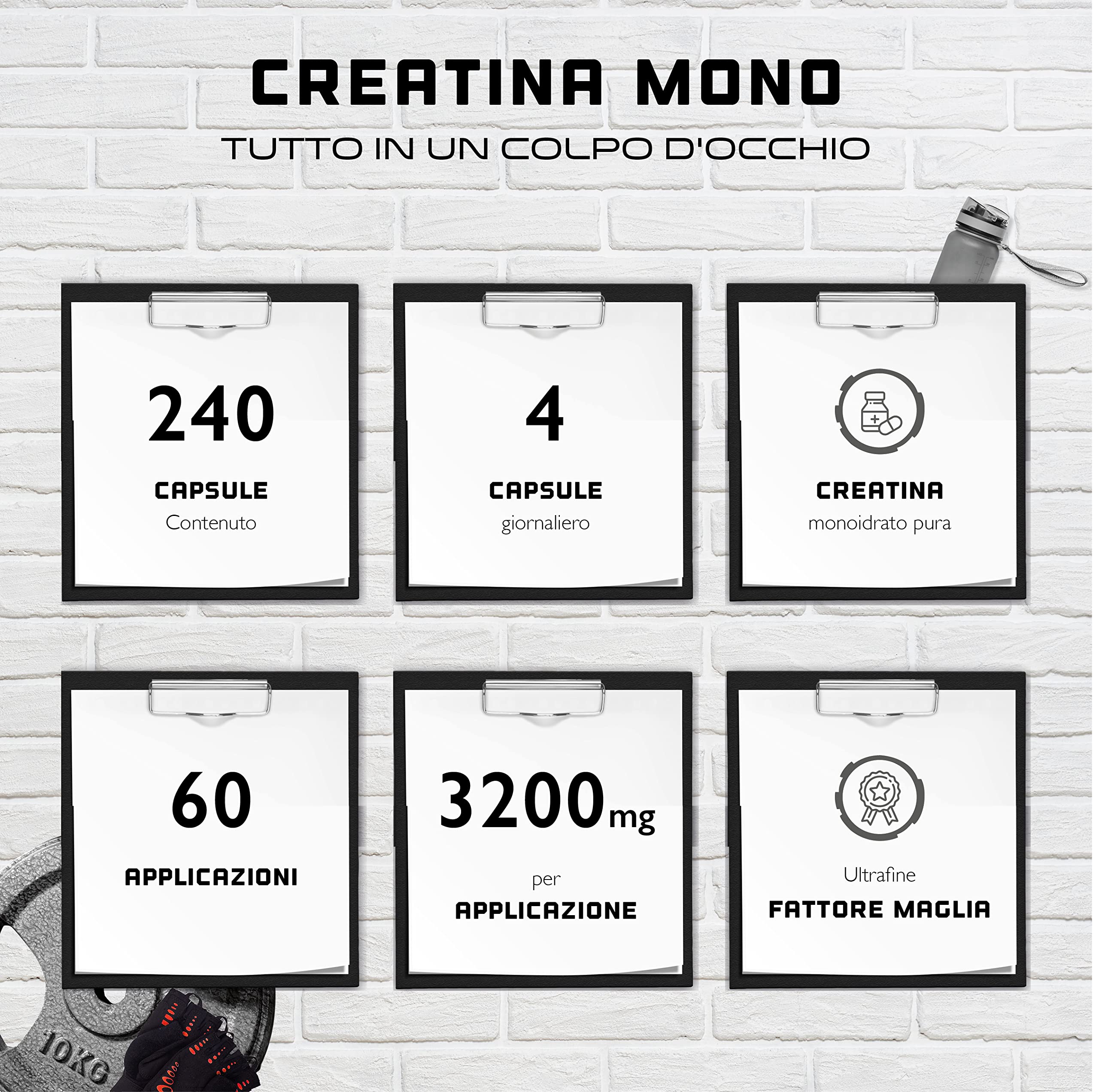 Elite Creatine Creatina 240 capsule 3200 mg