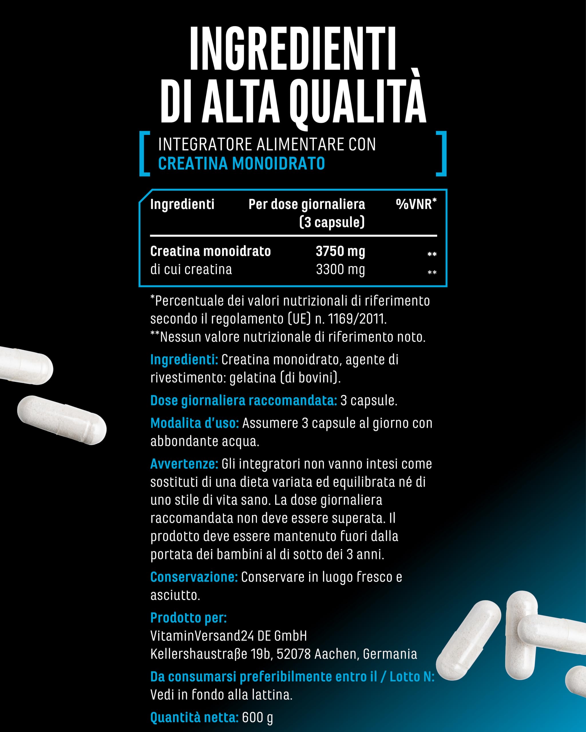 Elite Creatine Ultra Caps® capsule 420 pezzi monoidrato