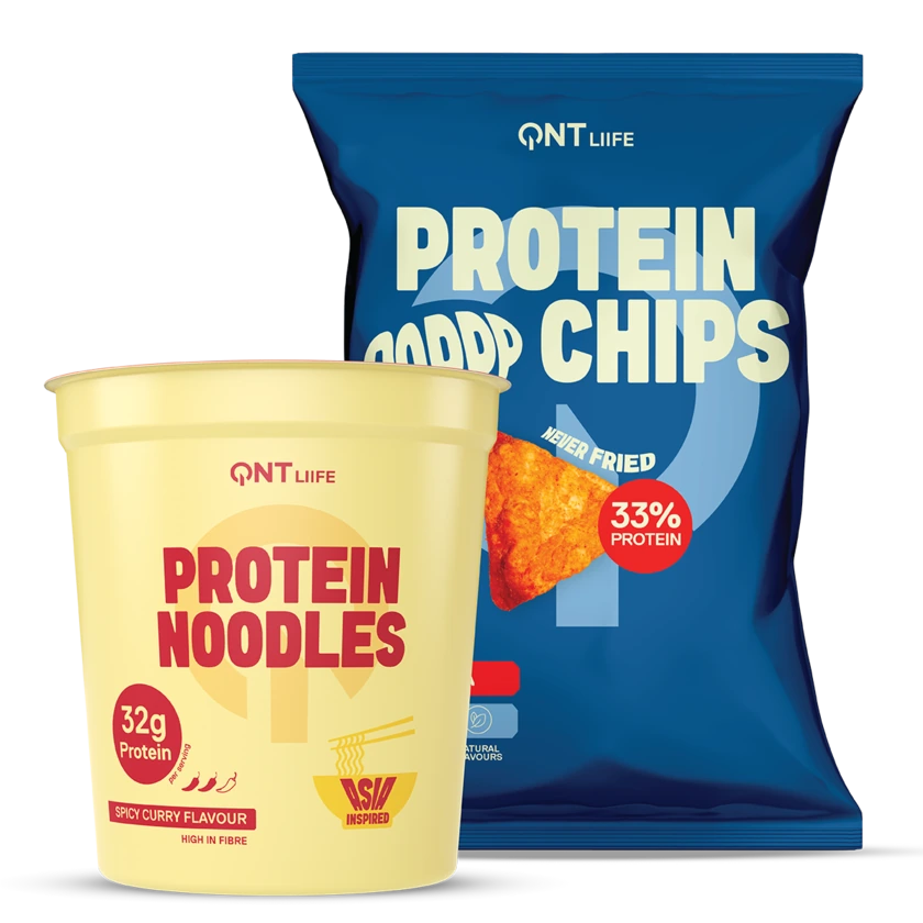 QNT Bundles Protein Noodles & Protein Chips Pack 12+12 gusti a scelta