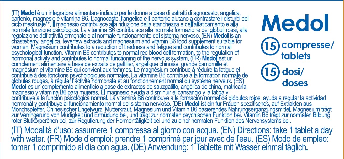 YAMAMOTO Vitamine e Minerali Medol compresse 15 compresse per il ciclo