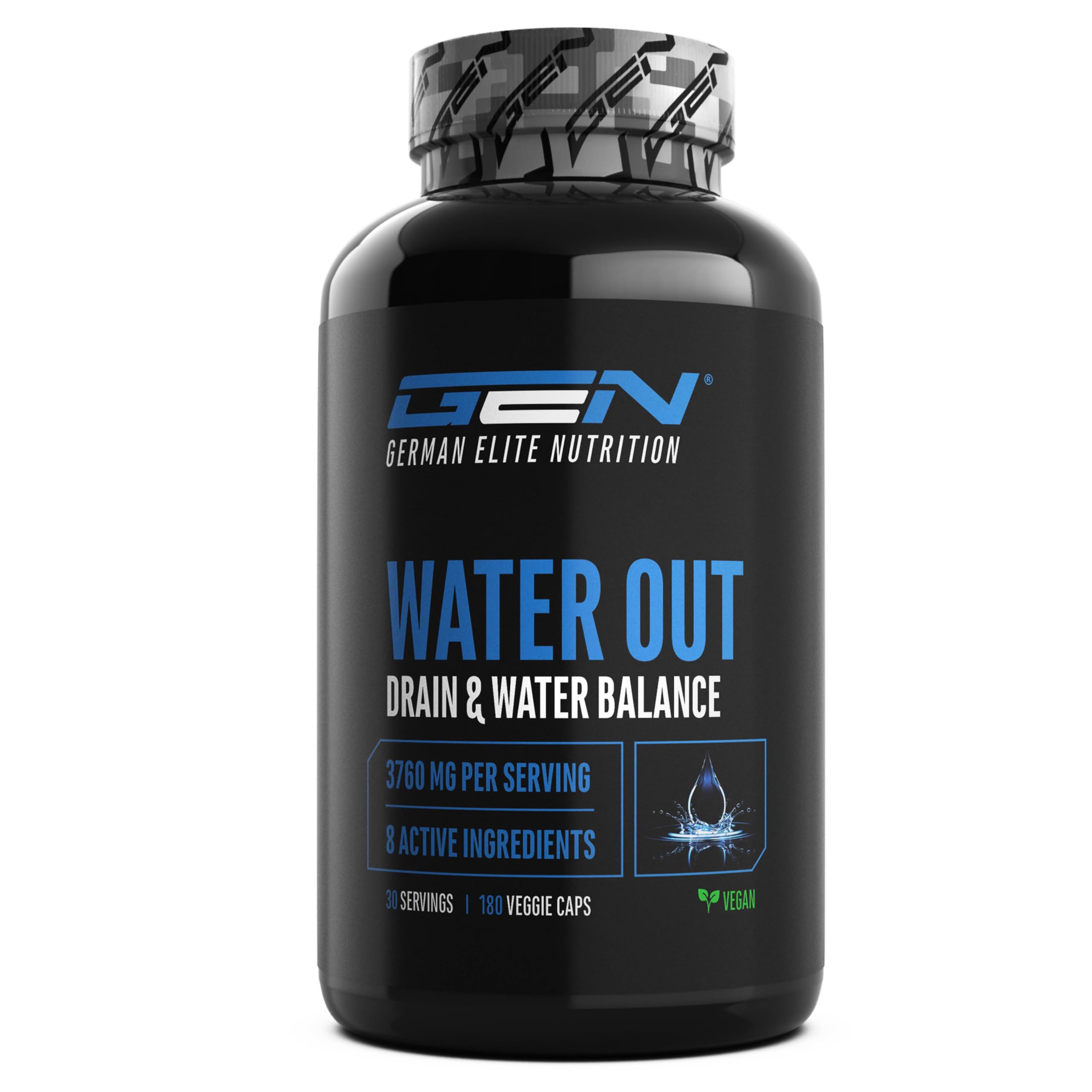 Elite Fat Burners & Cutting Water Out Complex capsule drenanti 180 capsule tè verde e ortica vegano