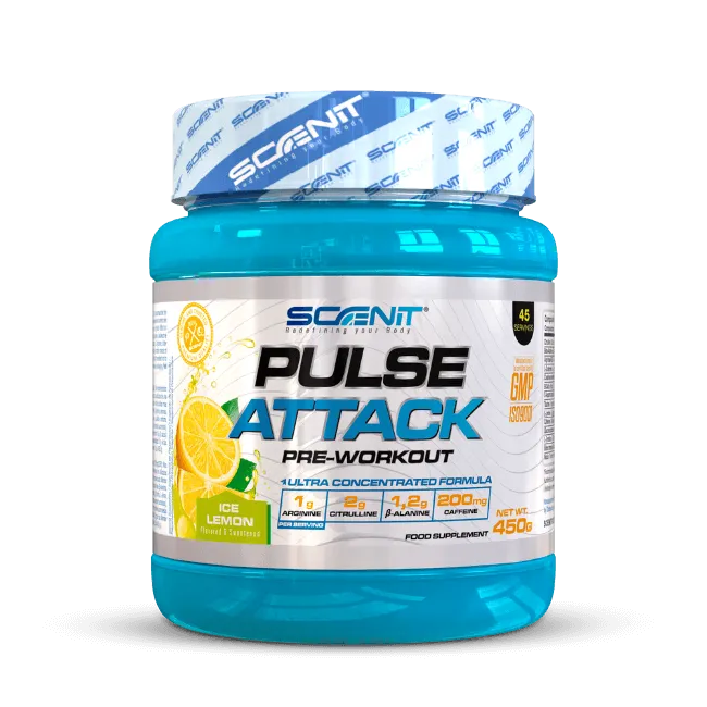 Scenit Nutrition Potenziatori sportivi Pulse Attack pre workout 450 g con caffeina