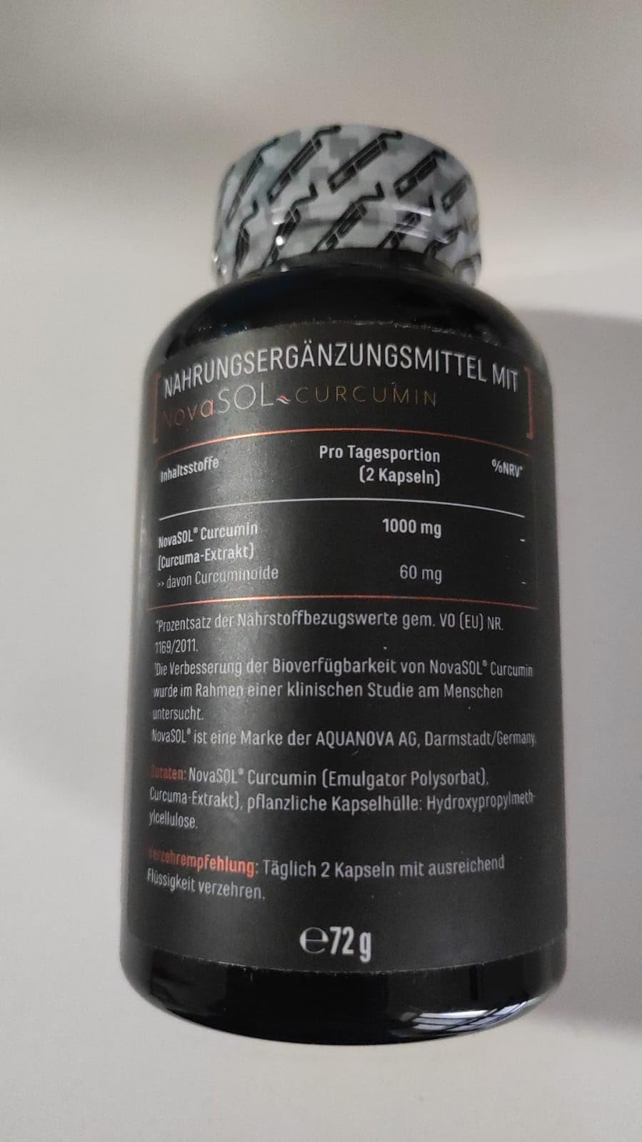 Elite Organ, Joint & Health Support Curcuma NovaSol® capsule liquide 120 vegane
