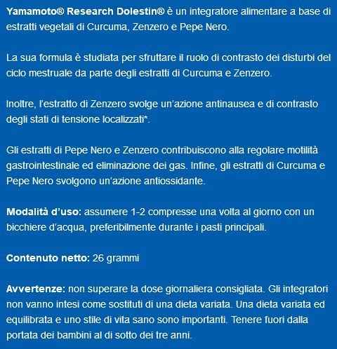 YAMAMOTO Muscoli, articolazioni e ossa Dolestin® integratore 30 compresse con curcuma