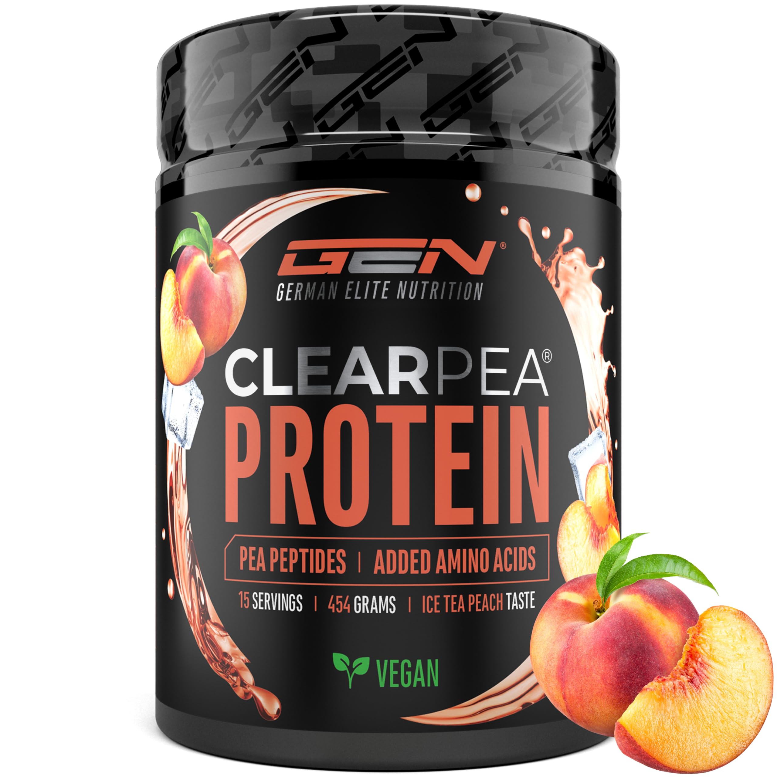 Elite Plant Protein ClearPea proteine vegane in polvere 454 g tè freddo alla pesca