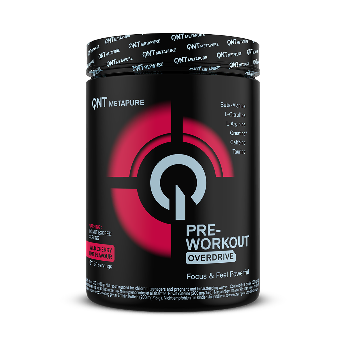 QNT Pre-Workout Overdrive pre workout Sweet Lemonade 390 g