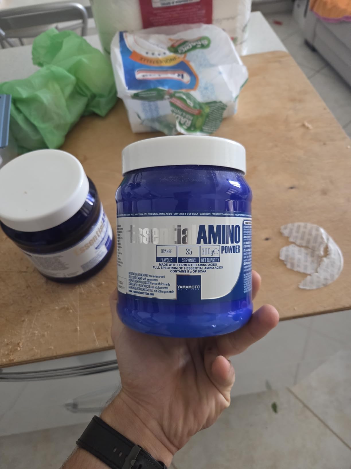Yamamoto Aminoacidi e BCAAs Essential AMINO POWDER polvere 300 g arancia
