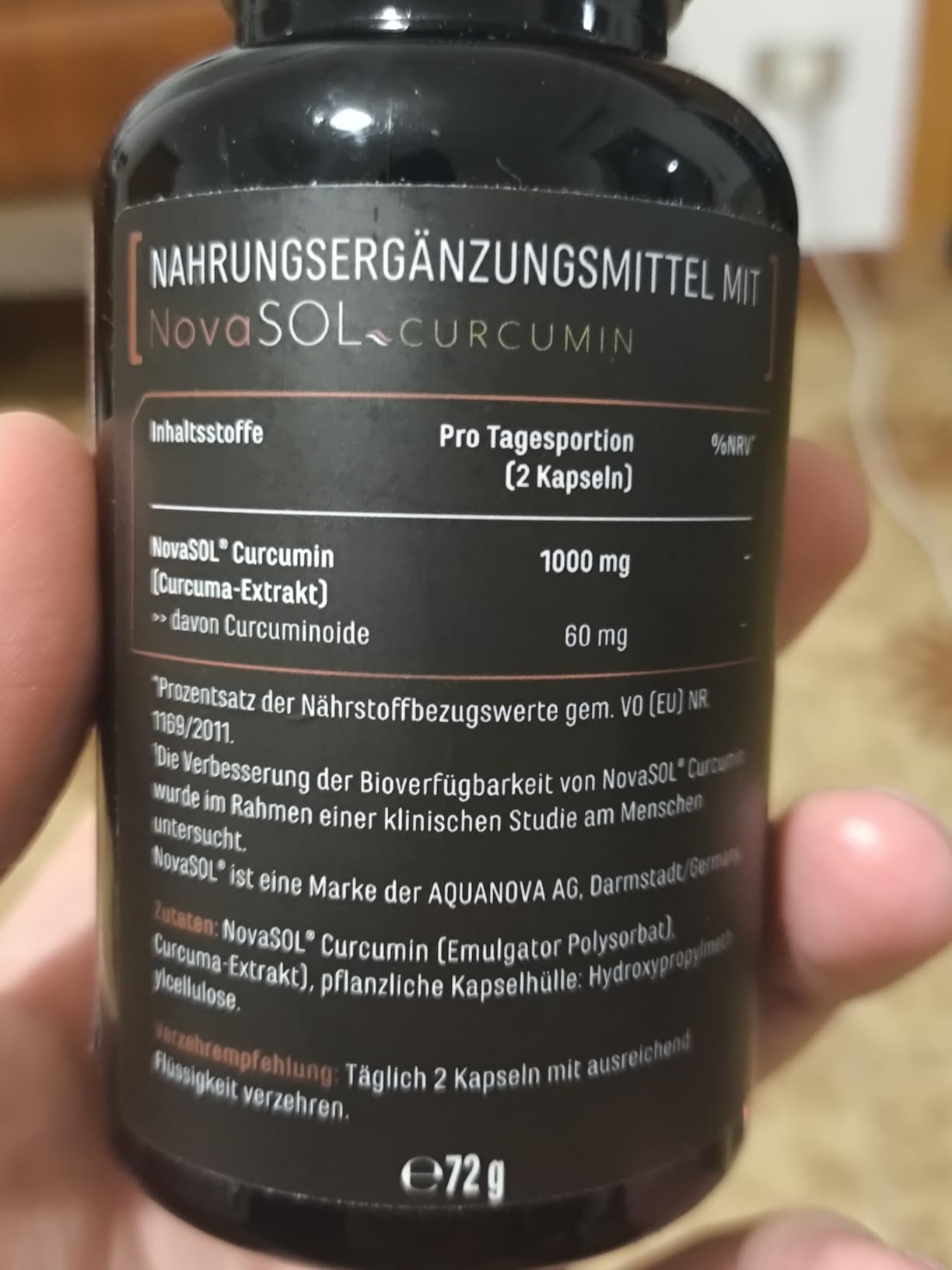 Elite Organ, Joint & Health Support Curcuma NovaSol® capsule liquide 120 vegane