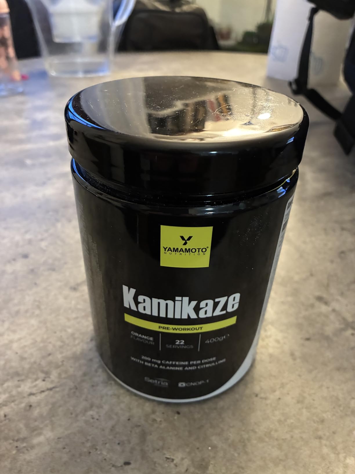 YAMAMOTO Pre-Workout Kamikaze pre-workout 400 g arancia versione 2023