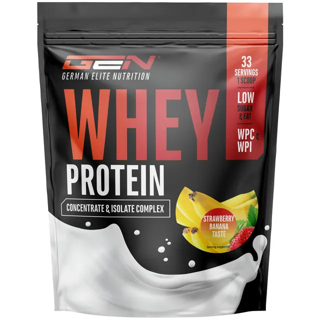 Elite Whey Protein Whey Proteine Complesso proteine in polvere 1000 g fragola e banana con isolato