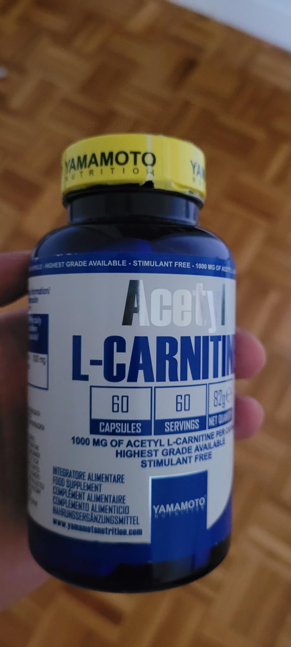 Yamamoto Aminoacidi e BCAAs Acetyl L-CARNITINE capsule 120, 1000 mg