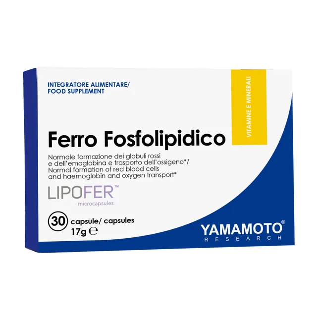 YAMAMOTO Vitamine e Minerali Ferro Fosfolipidico capsule 30 capsule, con vitamina C