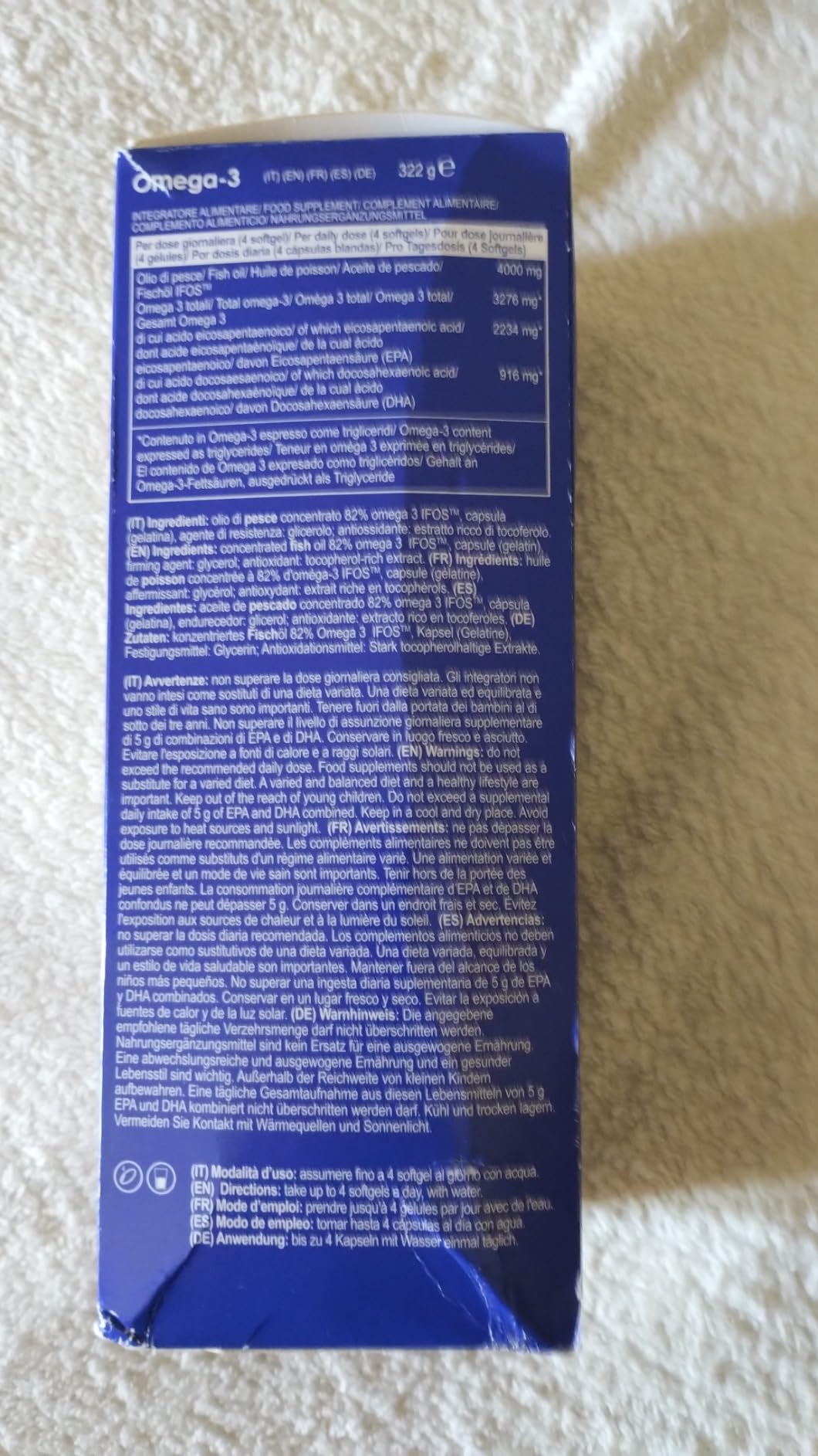 Yamamoto Omega-3 e Cuore e Circolazione Omega-3 IFOS integratore 240 softgels, olio di pesce