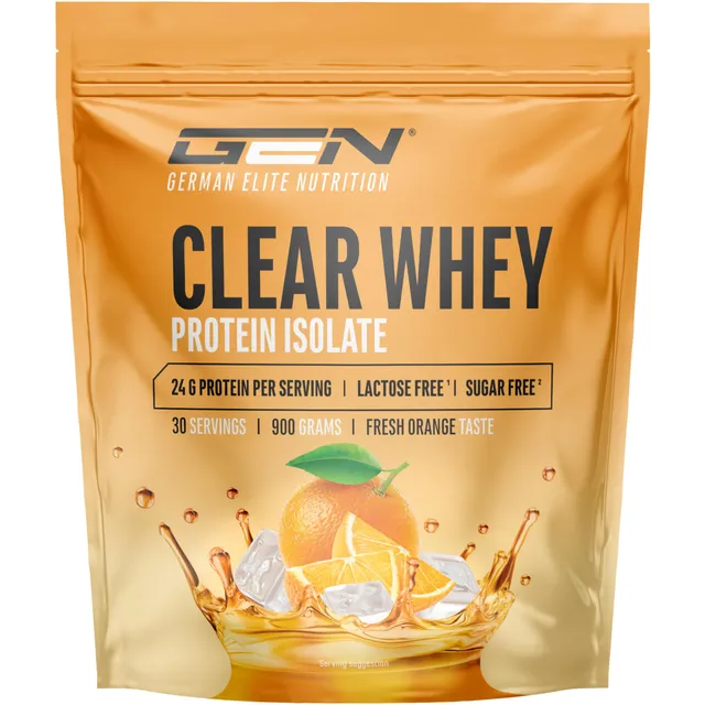 Elite Clear Whey Isolate Protein Shake 900 g Arancia Fresca 24 g proteine