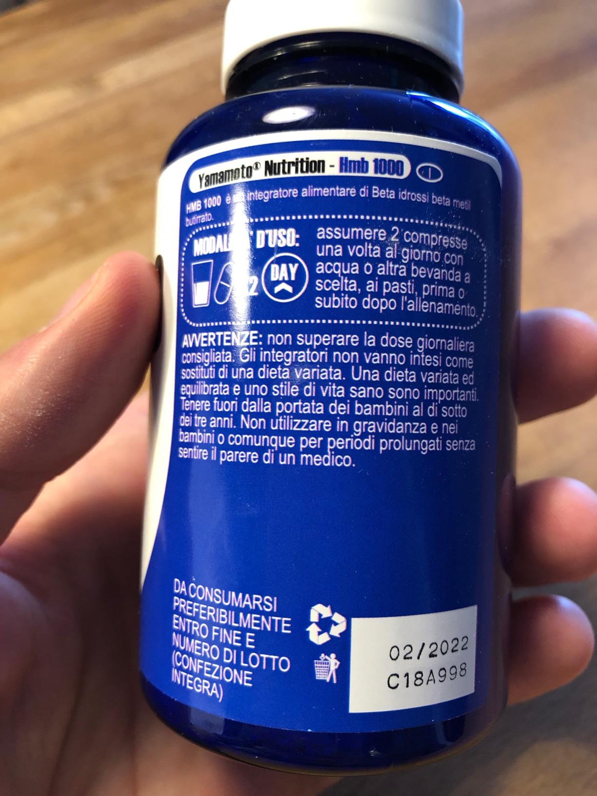 Yamamoto Aminoacidi e BCAAs HMB 1000 compresse 90 calcio HMB