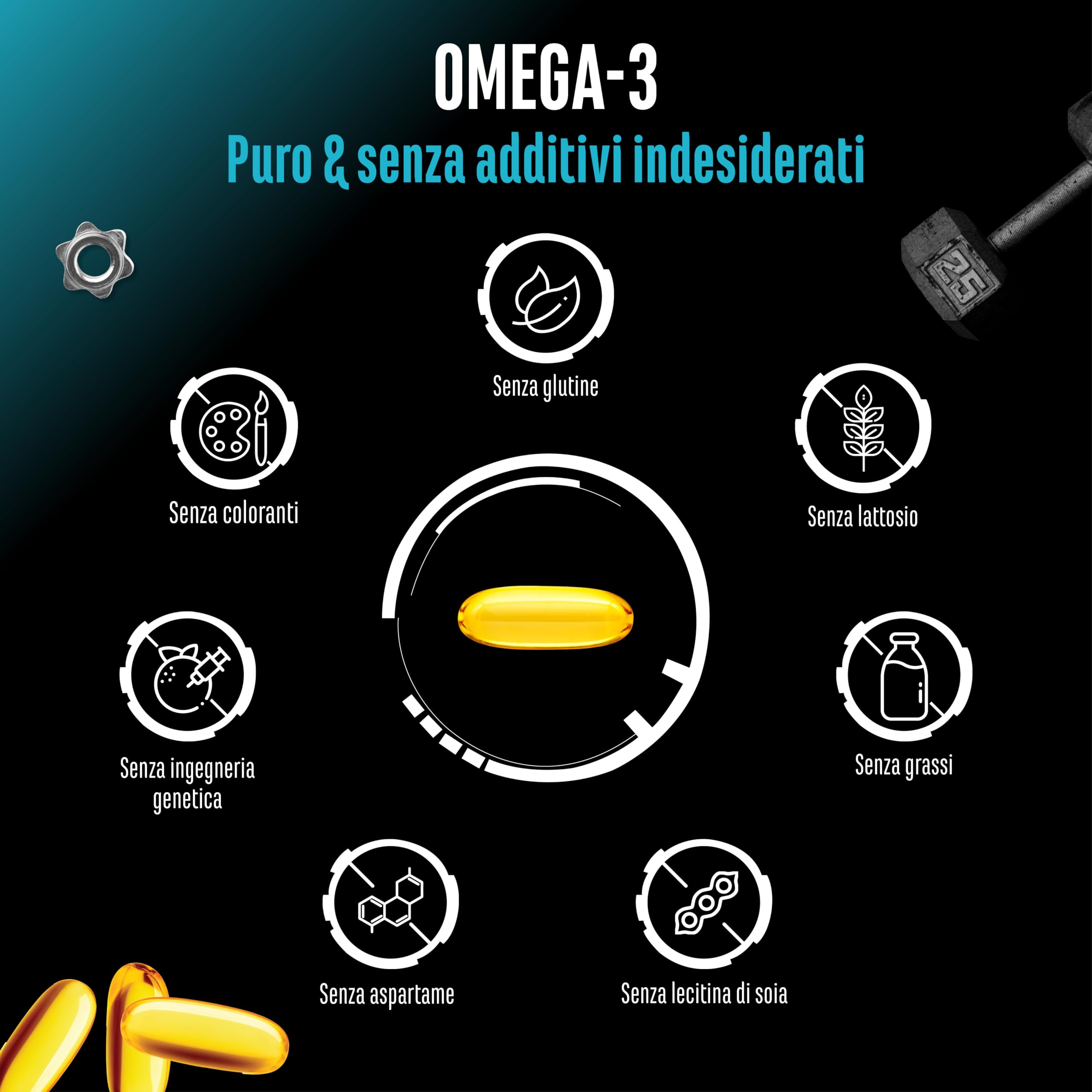 Elite Vitamins, Minerals & Hydration Omega 3 alto dosaggio con 4000 mg 300 capsule trigliceridi