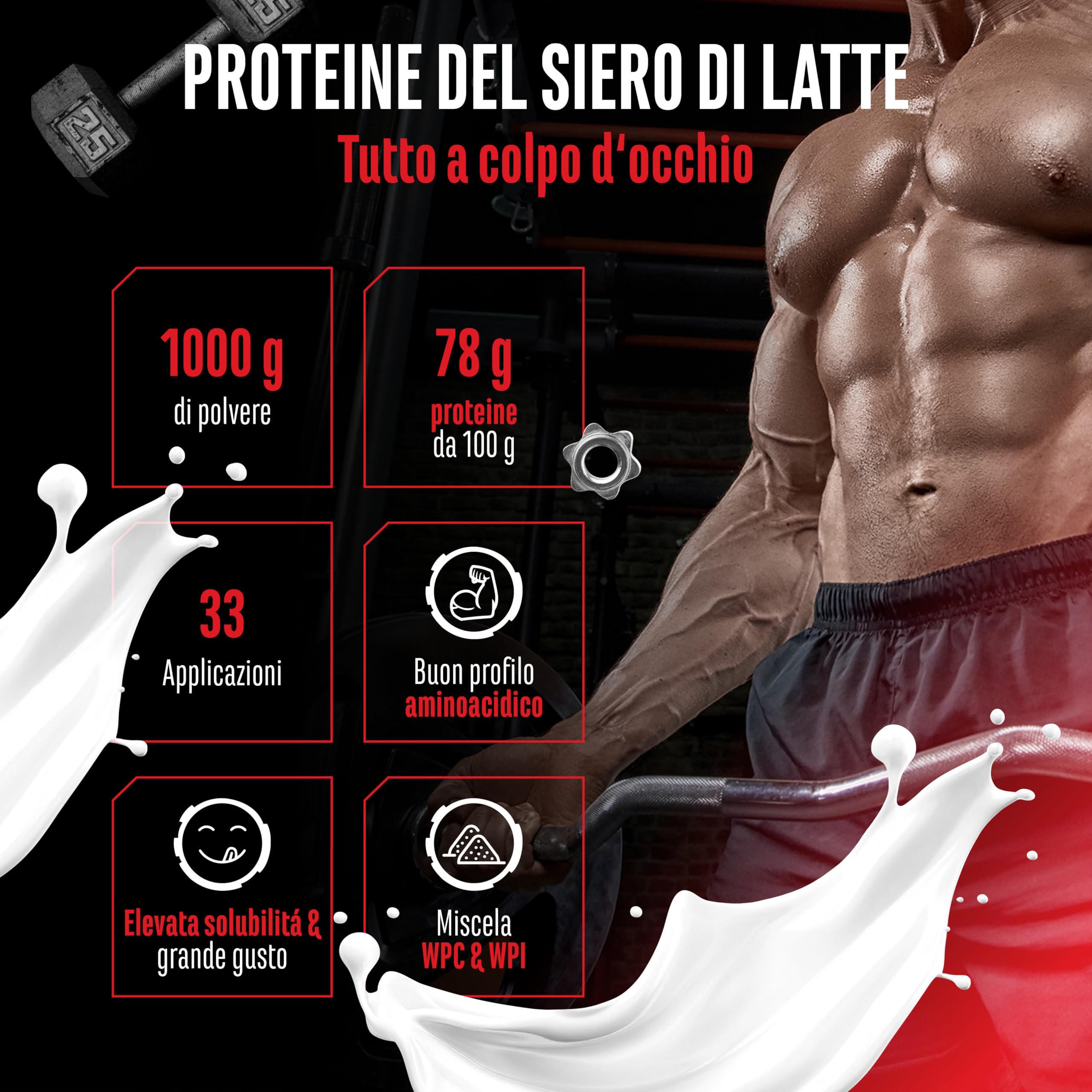 Elite Whey Protein Whey Proteine Complesso proteine 1000 g neutre