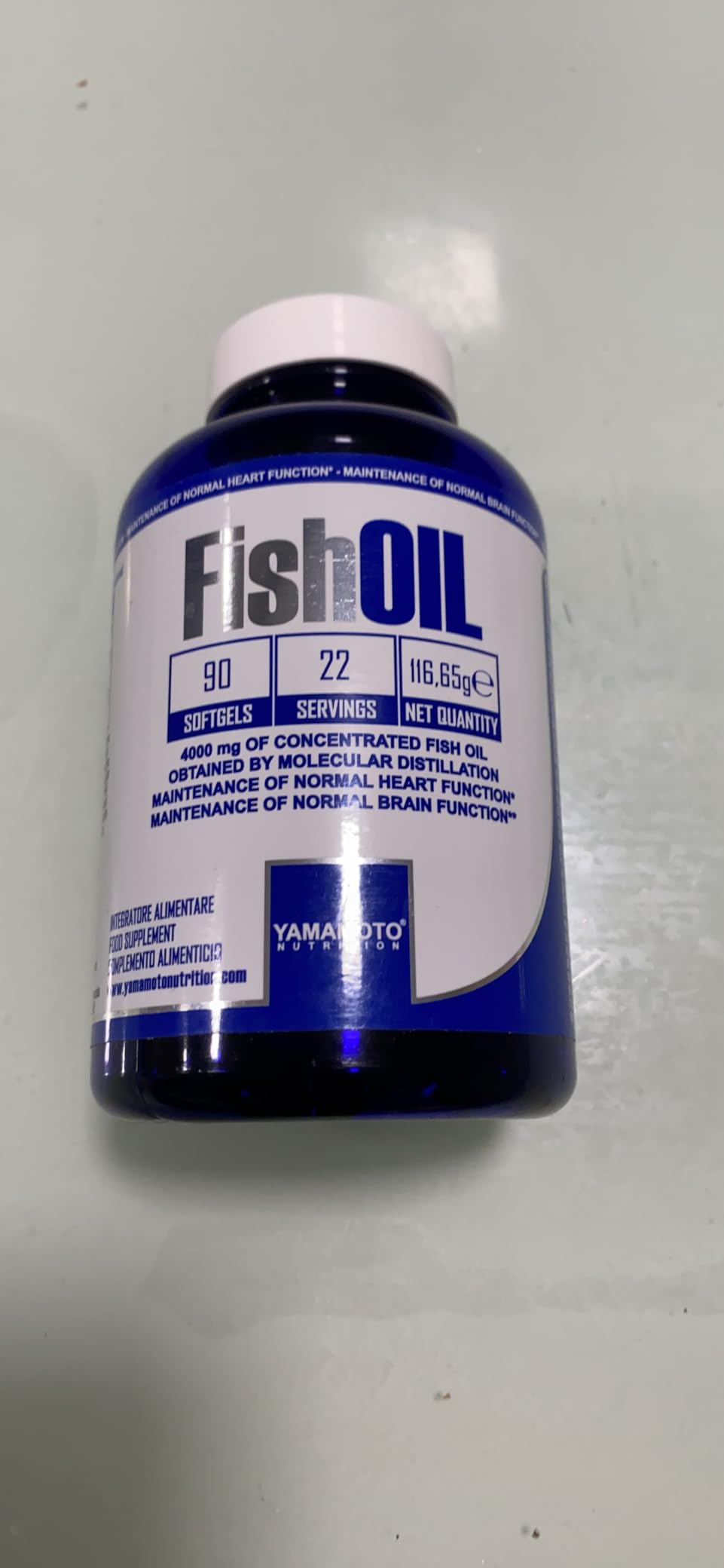 YAMAMOTO Omega-3 e Cuore e Circolazione Fish Oil Molecular Distillation integratore omega-3 200 softgel EPA DHA