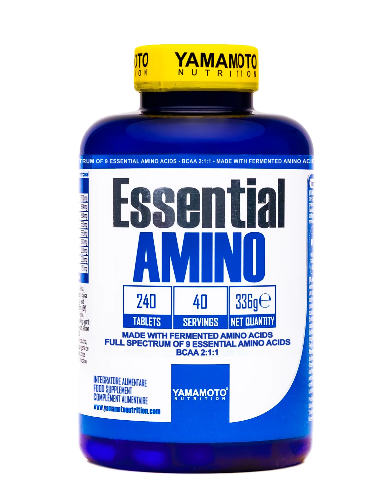 YAMAMOTO Aminoacidi e BCAAs Essential AMINO 2:1:1 compresse 240 non aromatizzate