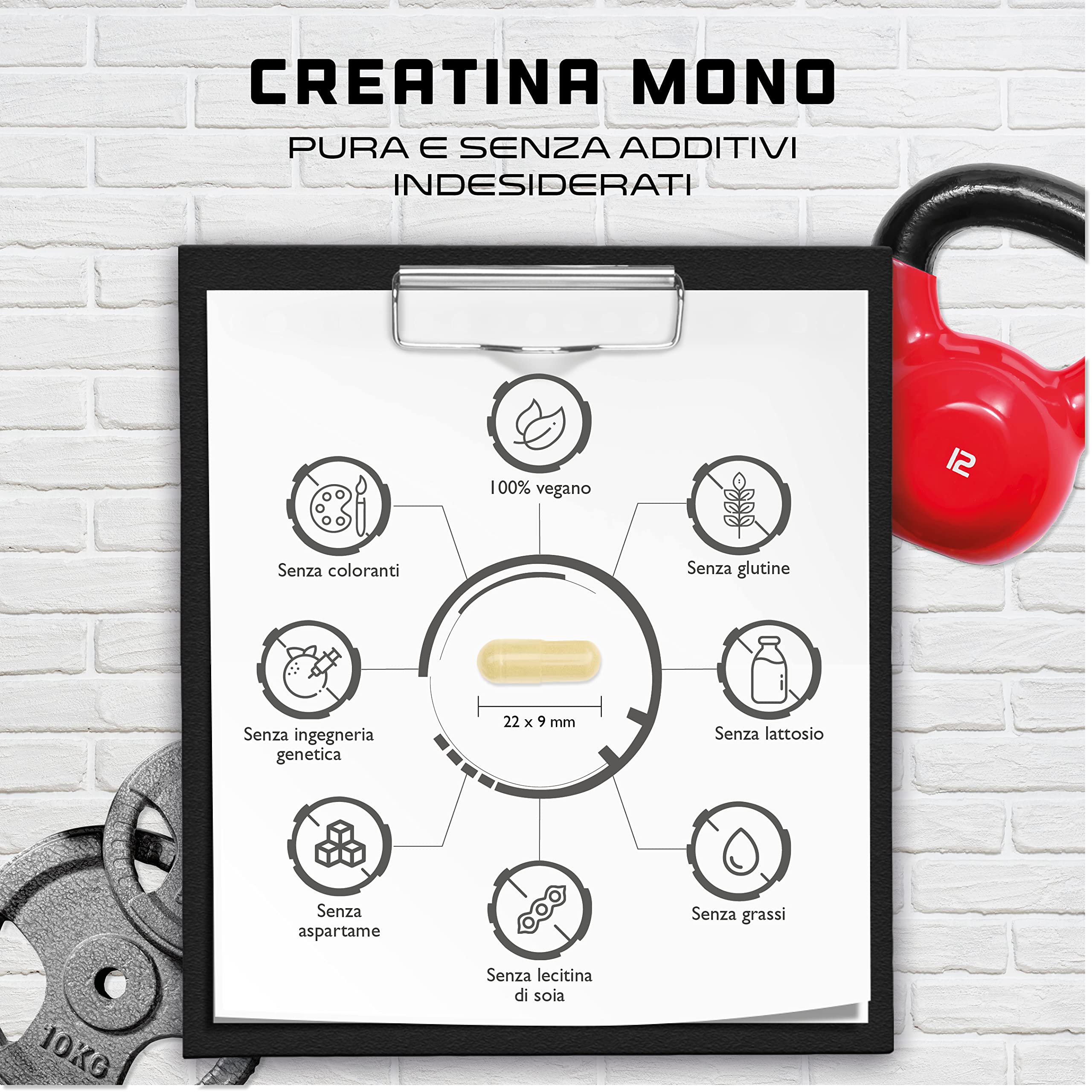 Elite Creatine Creatina 240 capsule 3200 mg
