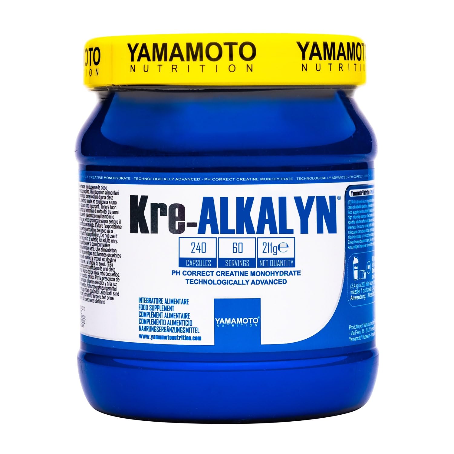 YAMAMOTO Creatina Kre-ALKALYN® PERFORMANCE capsule 120 capsule con caffeina
