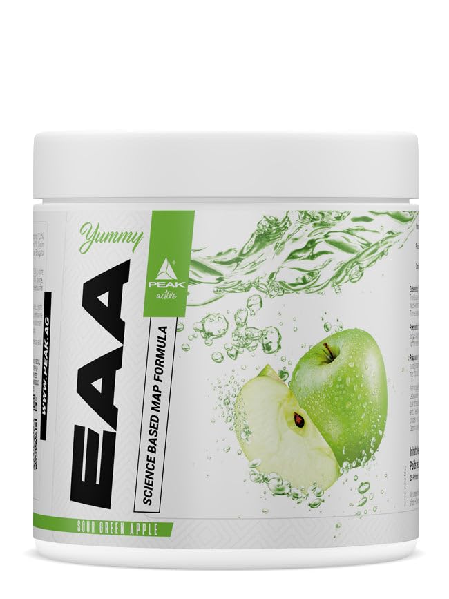 Green Peak Amino acids PEAK Yummy EAA aminoacidi in polvere 400 g amarena