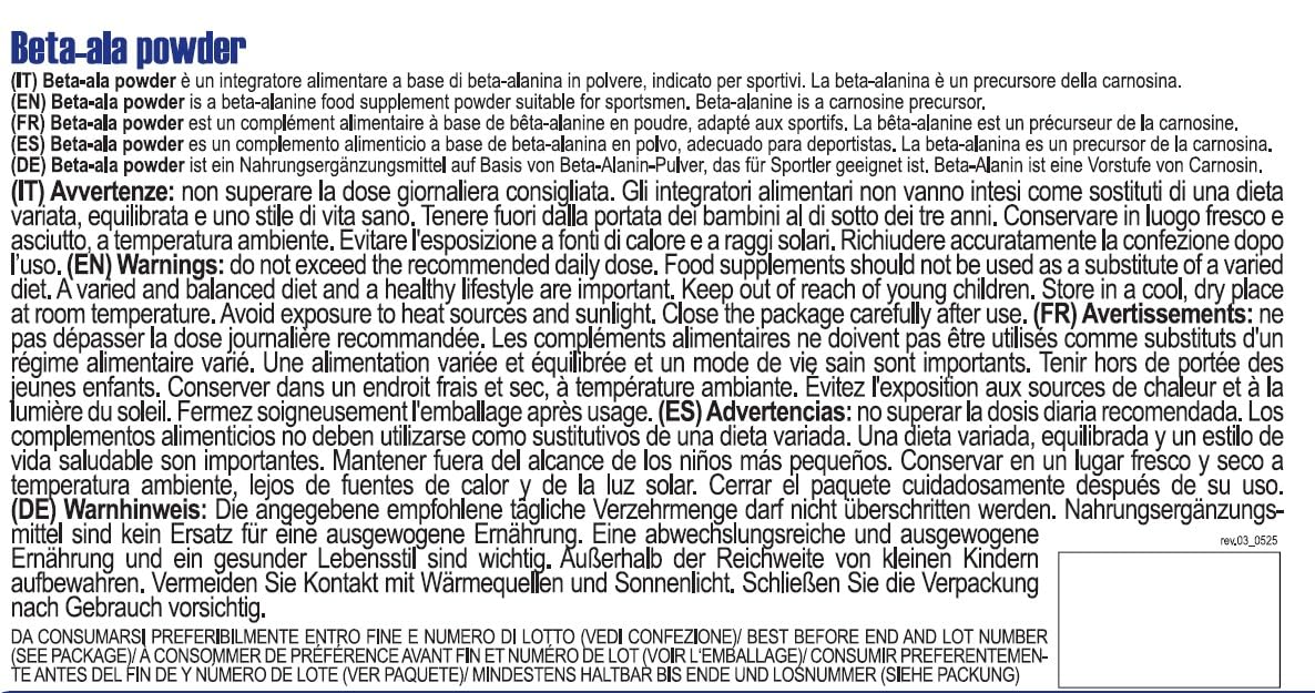 Yamamoto Aminoacidi e BCAAs BetaALA POWDER polvere 250 g neutra