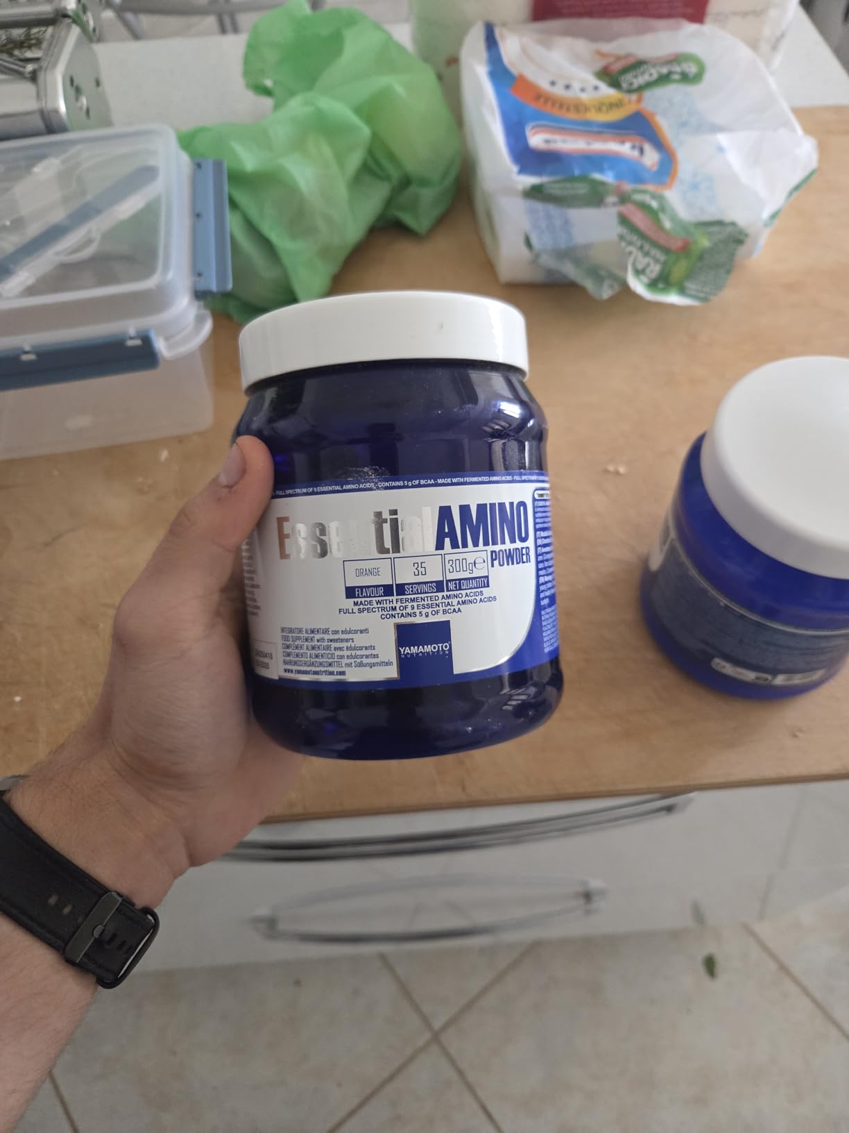Yamamoto Aminoacidi e BCAAs Essential AMINO POWDER polvere 300 g arancia