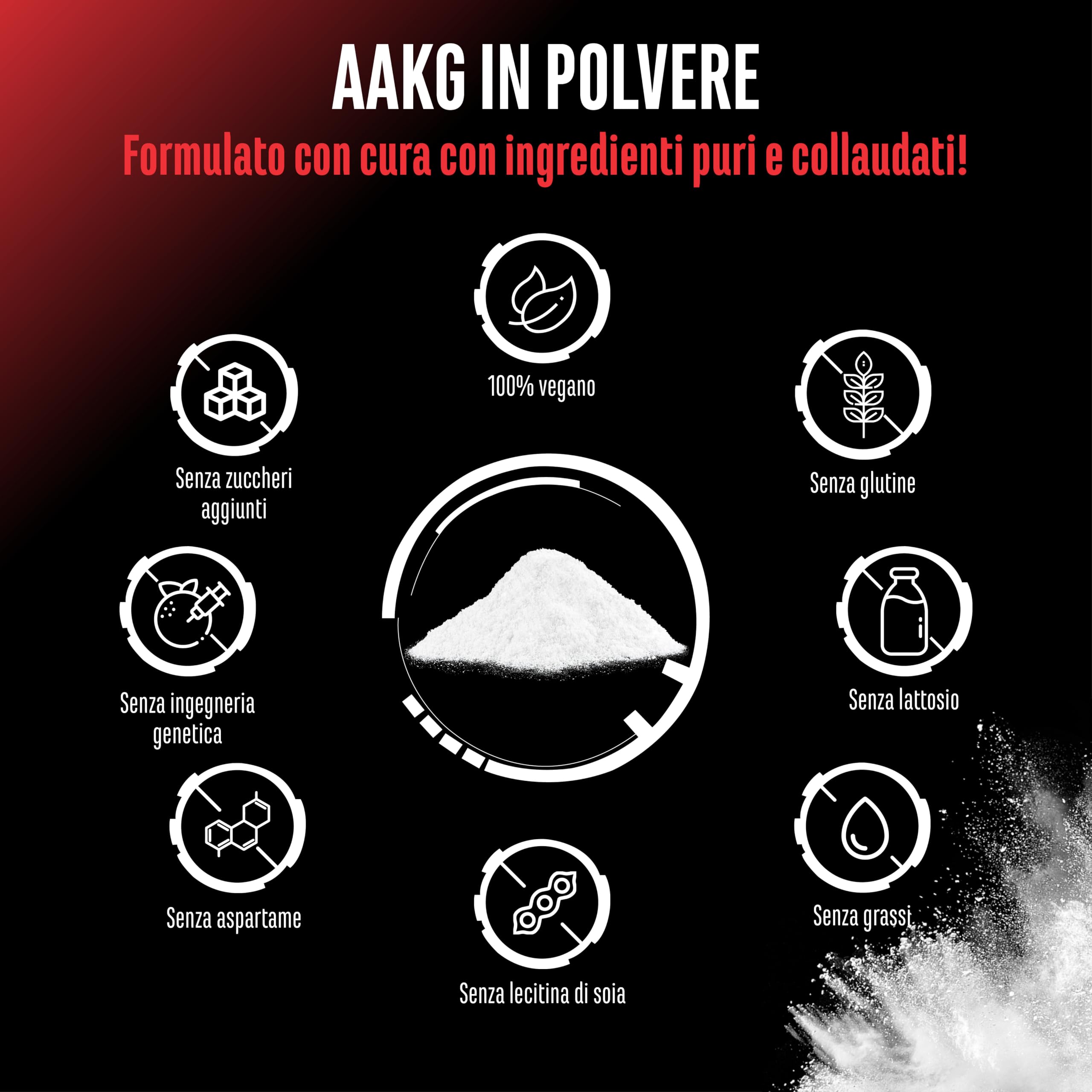 Elite Amino Singles AAKG L-Arginina Alfa-Chetoglutarato polvere 500 g 2:1