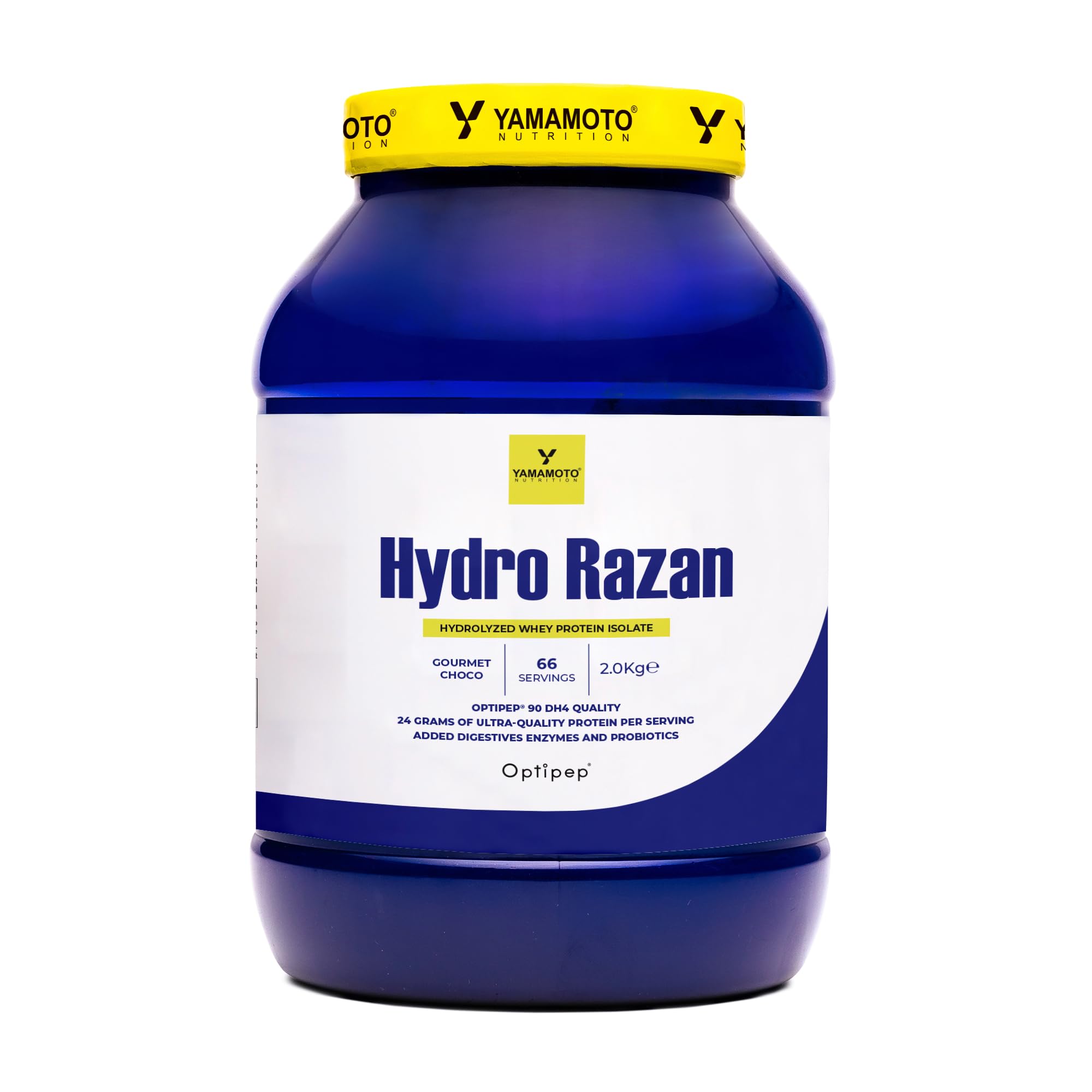 YAMAMOTO Proteine Hydro RAZAN® new formula proteine idrolizzate Cioccolato 2000 g Optipep 90