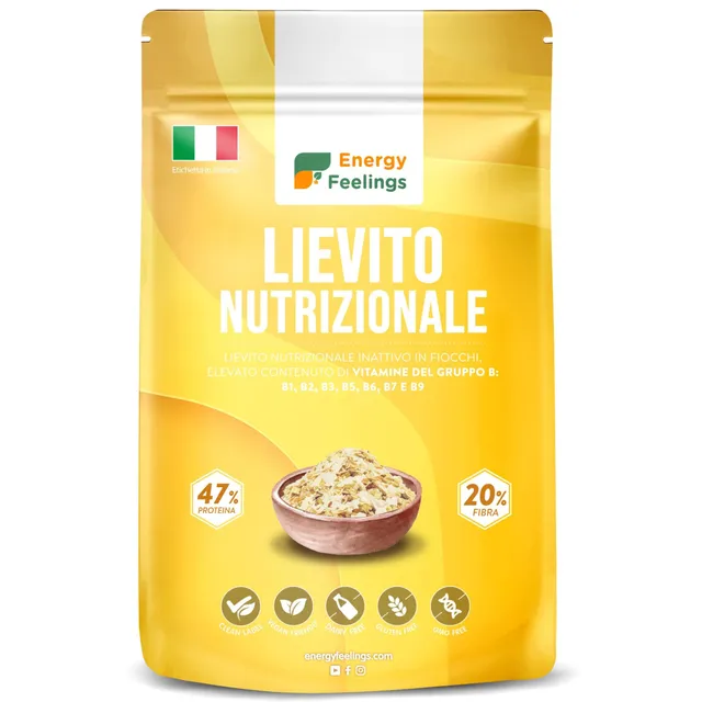 Energy Feelings Levadura Nutricional Lievito Nutrizionale in Scaglie 250 g vegano
