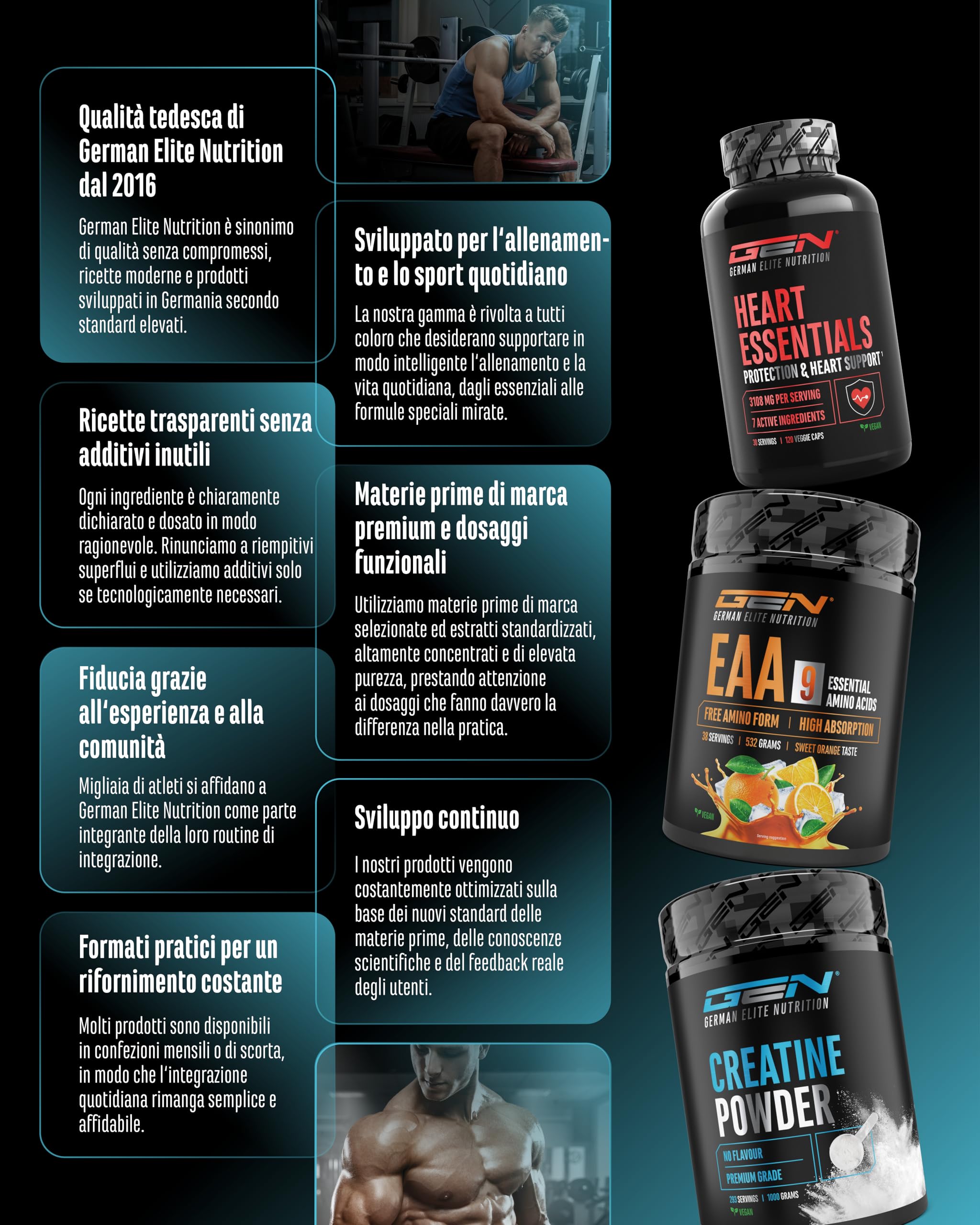 Elite Amino Singles Acetyl-L-Carnitina capsule vegane 250 da 500 mg