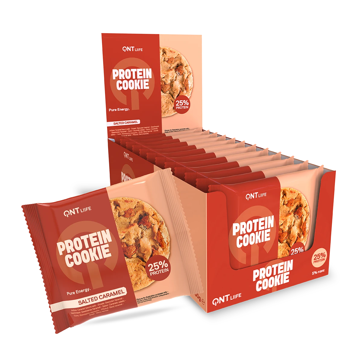 QNT Protein Bars Protein Cookie biscotto proteico 12 x 60 g