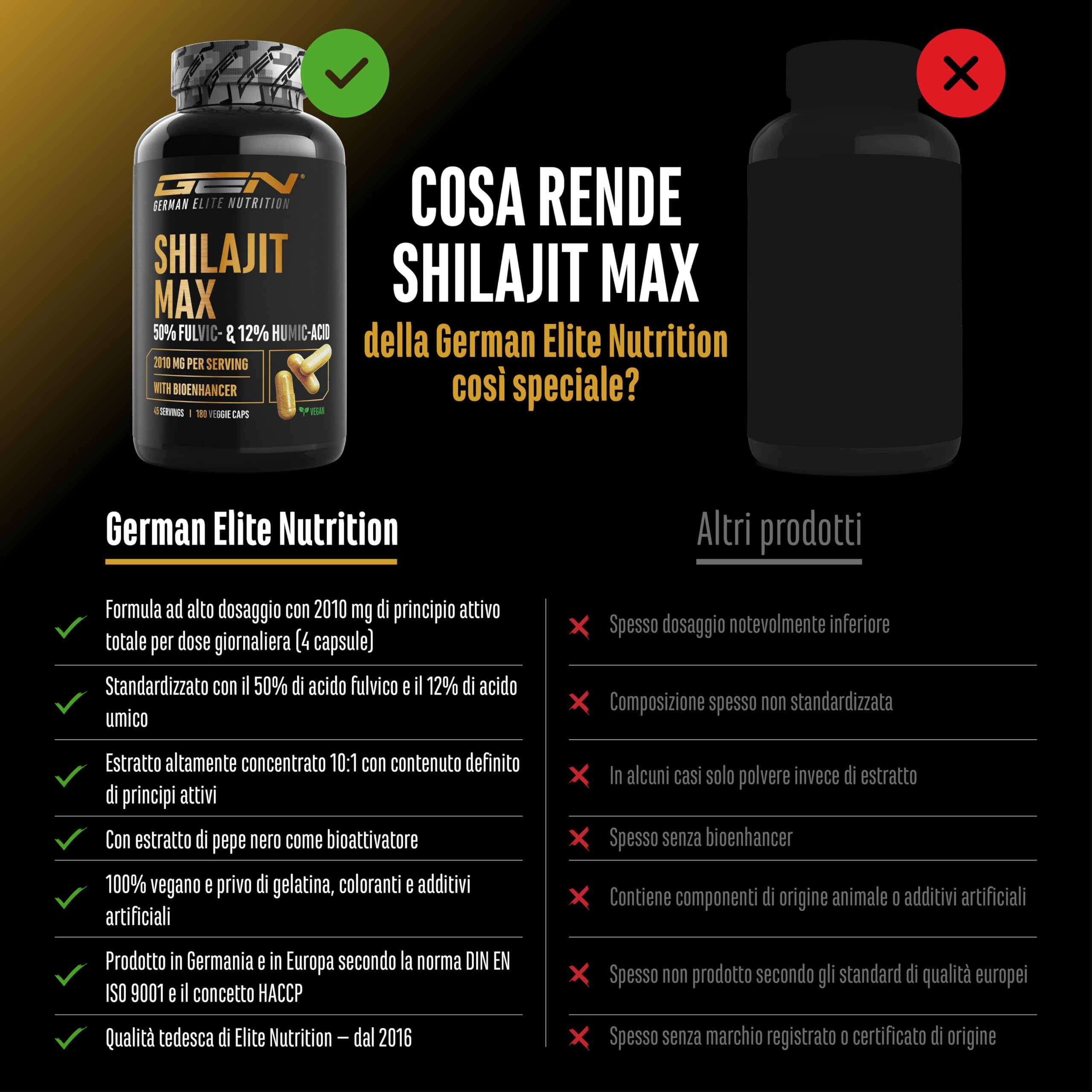 Elite Organ, Joint & Health Support Mumijo Shilajit Max capsule 180 vegano
