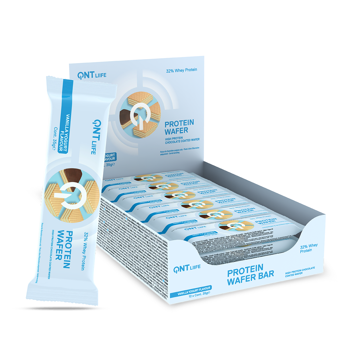 QNT Protein Bars Protein Wafer barretta wafer 12 × 35 g