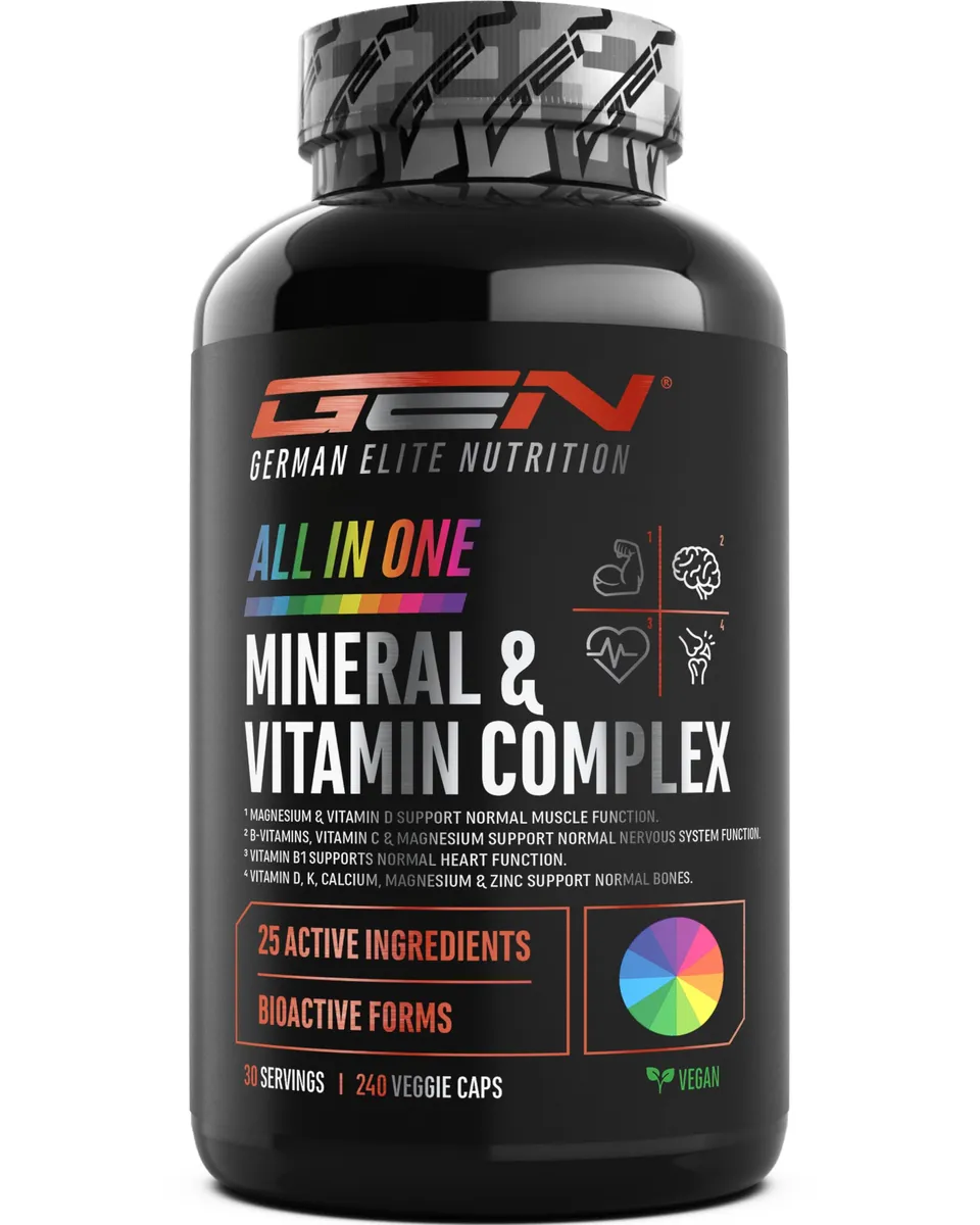 Elite Vitamins, Minerals & Hydration ALL IN ONE Complesso di Minerali & Vitamine capsule 240 bioattive