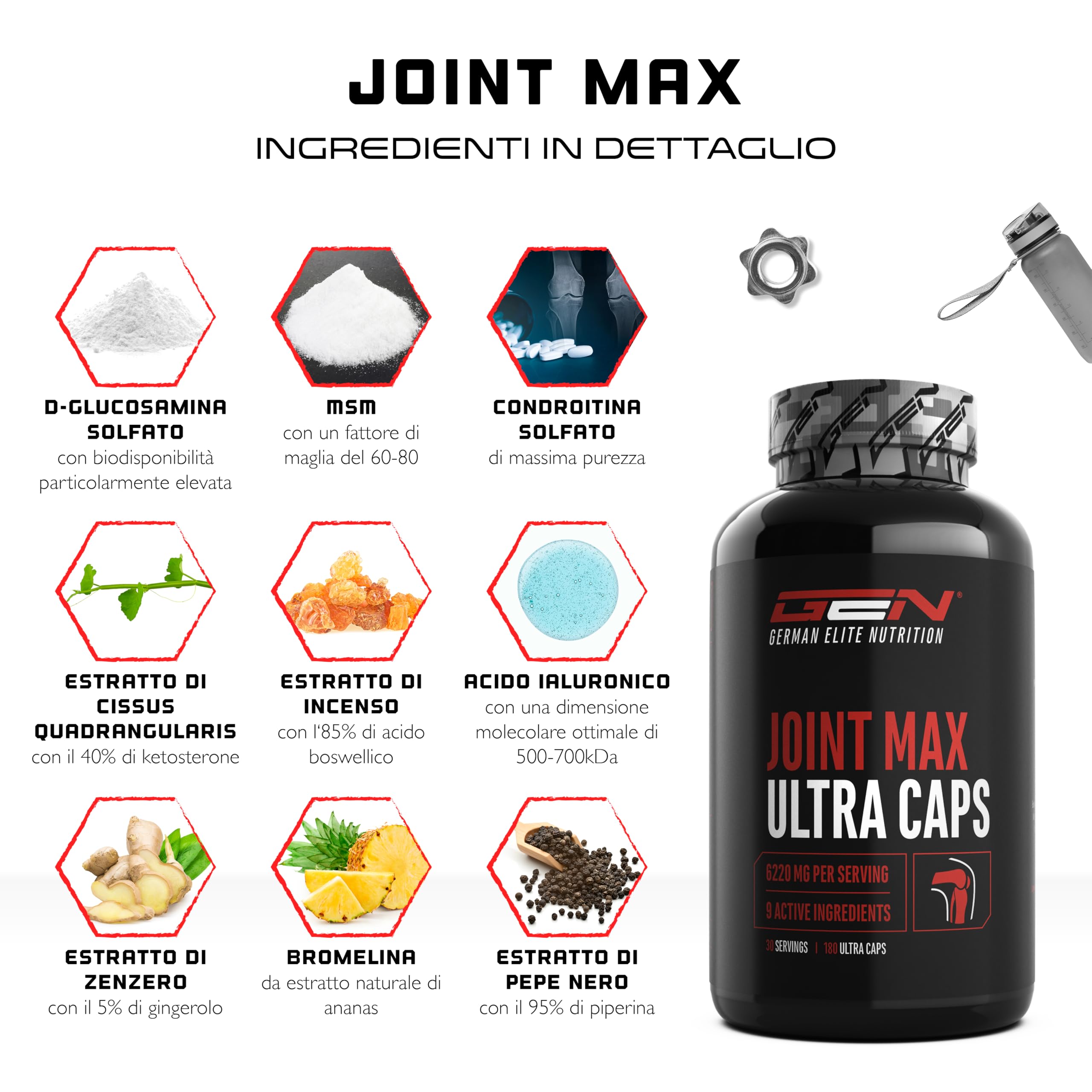 Elite Organ, Joint & Health Support Joint Max Ultra capsule 180 articolazioni