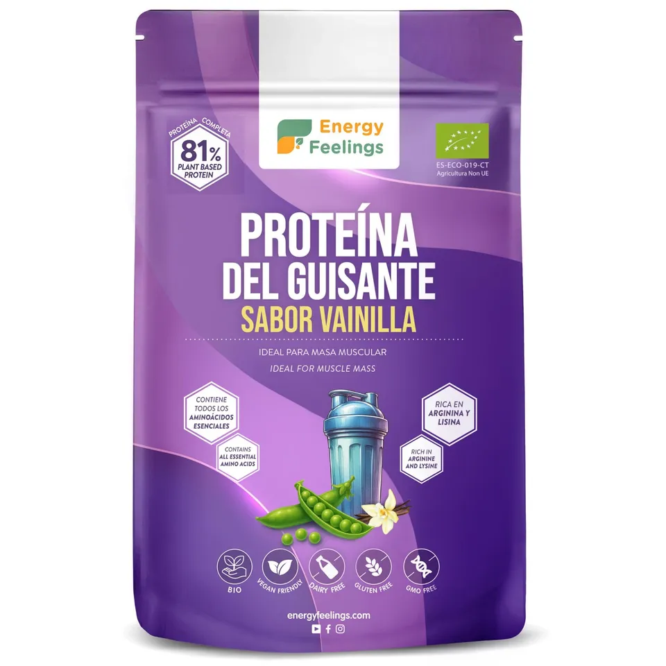 Energy Feelings Proteine di Piselli proteine in polvere vaniglia 1 kg bio
