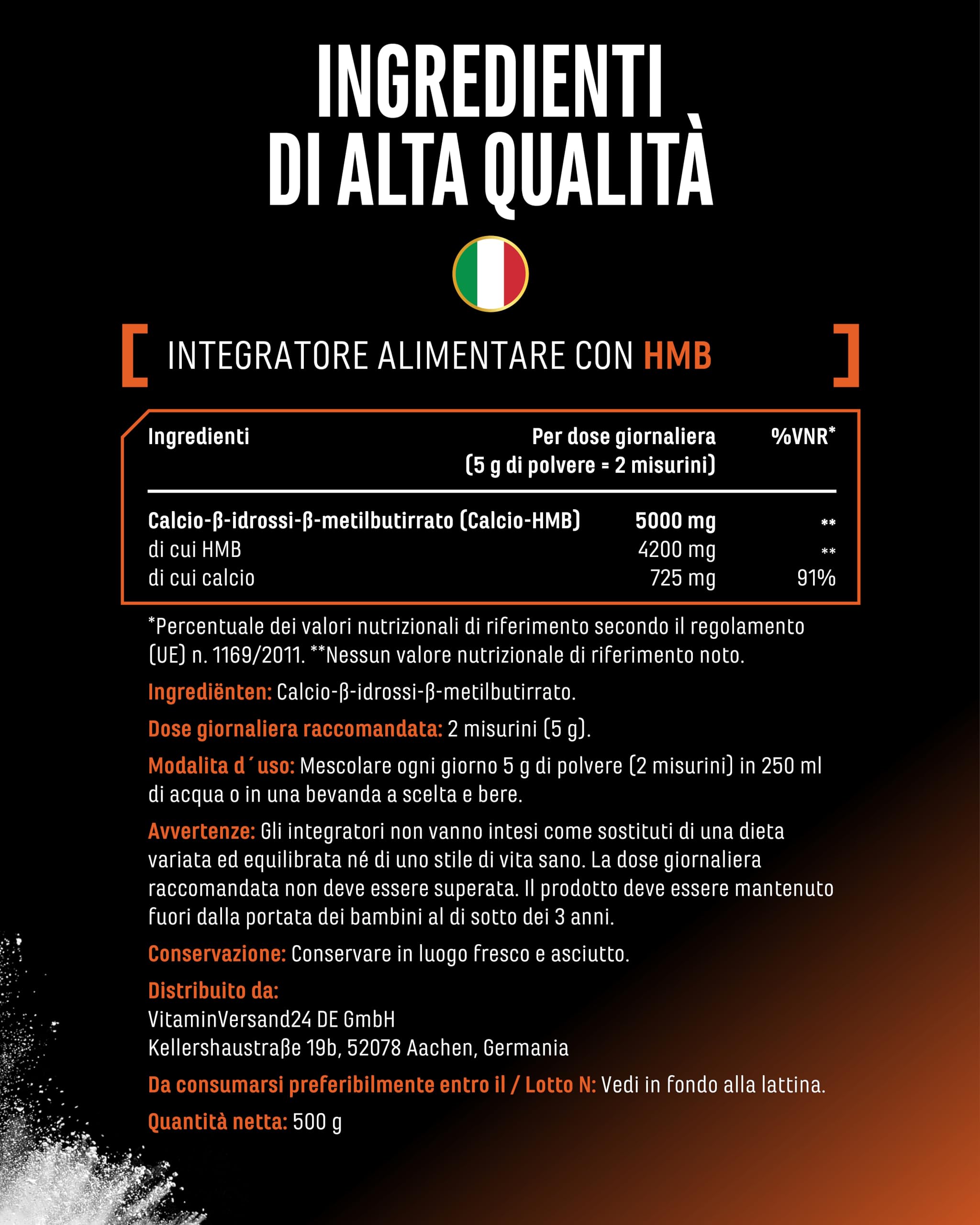 Elite Amino Singles HMB integratore in polvere 500 g 4200 mg HMB