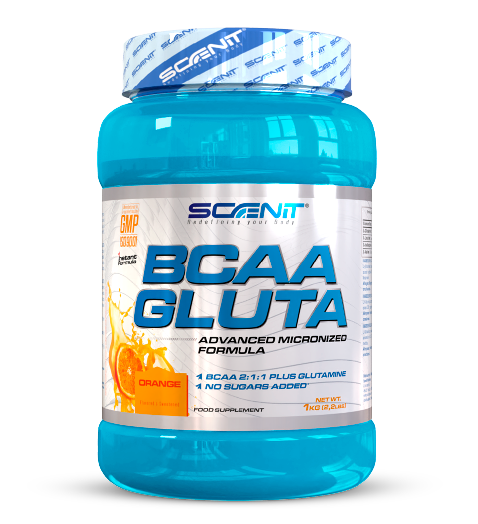 Scenit Nutrition Aminoacidi BCAA GLUTA aminoacidi ramificati 500 g con glutammina