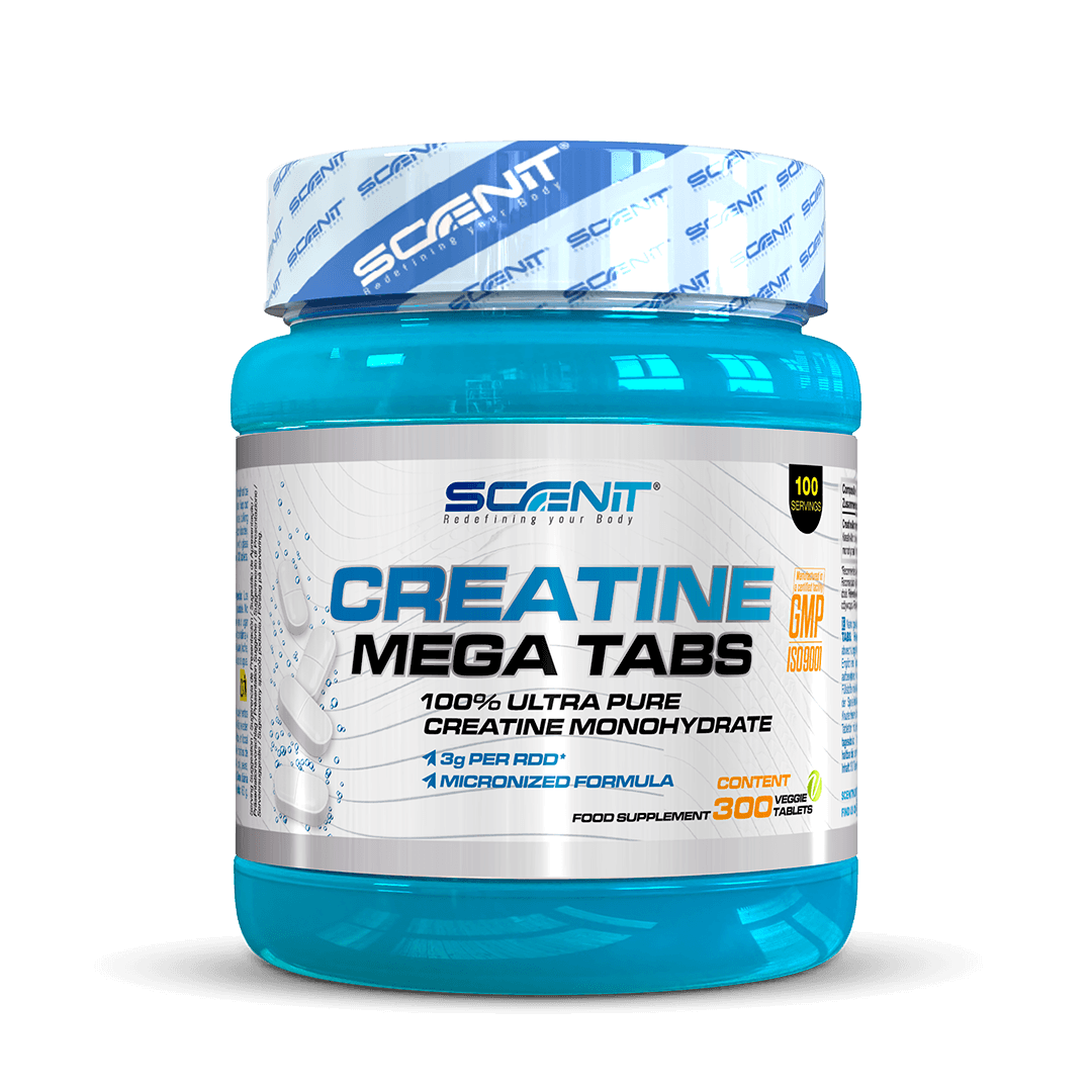 Scenit Nutrition Potenziatori sportivi Creatine Mega Tabs creatina 300 compresse