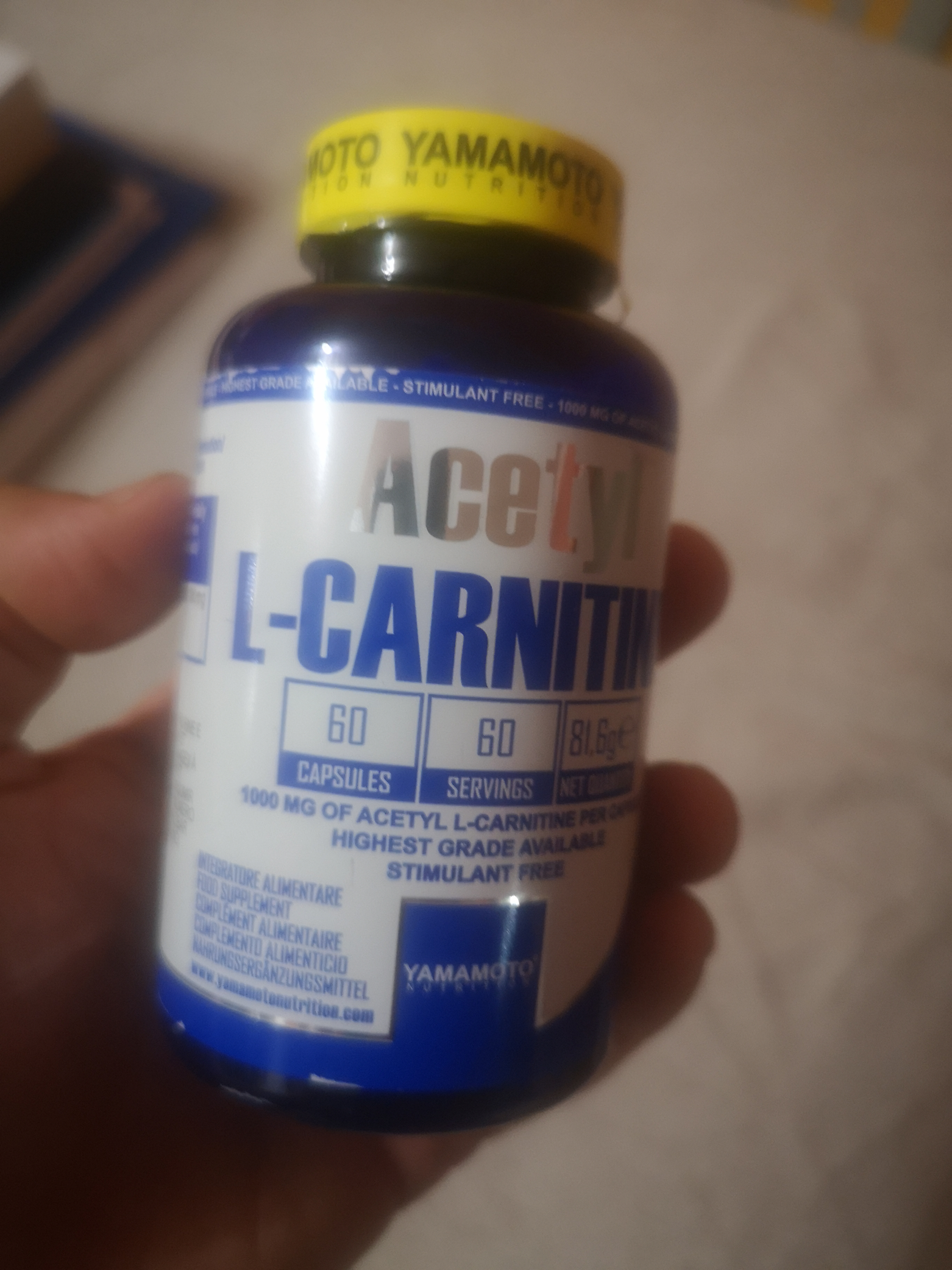 Yamamoto Aminoacidi e BCAAs Acetyl L-CARNITINE capsule 120, 1000 mg
