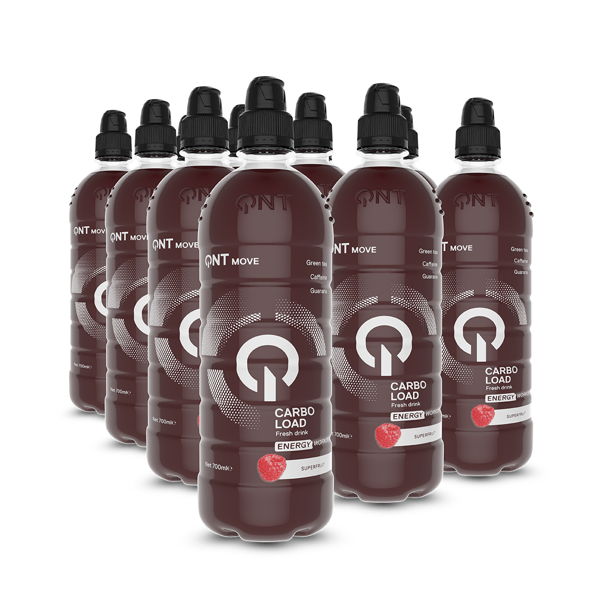 QNT Drinks Carbo Load bevanda Superfruit 12 x 700 ml con carboidrati