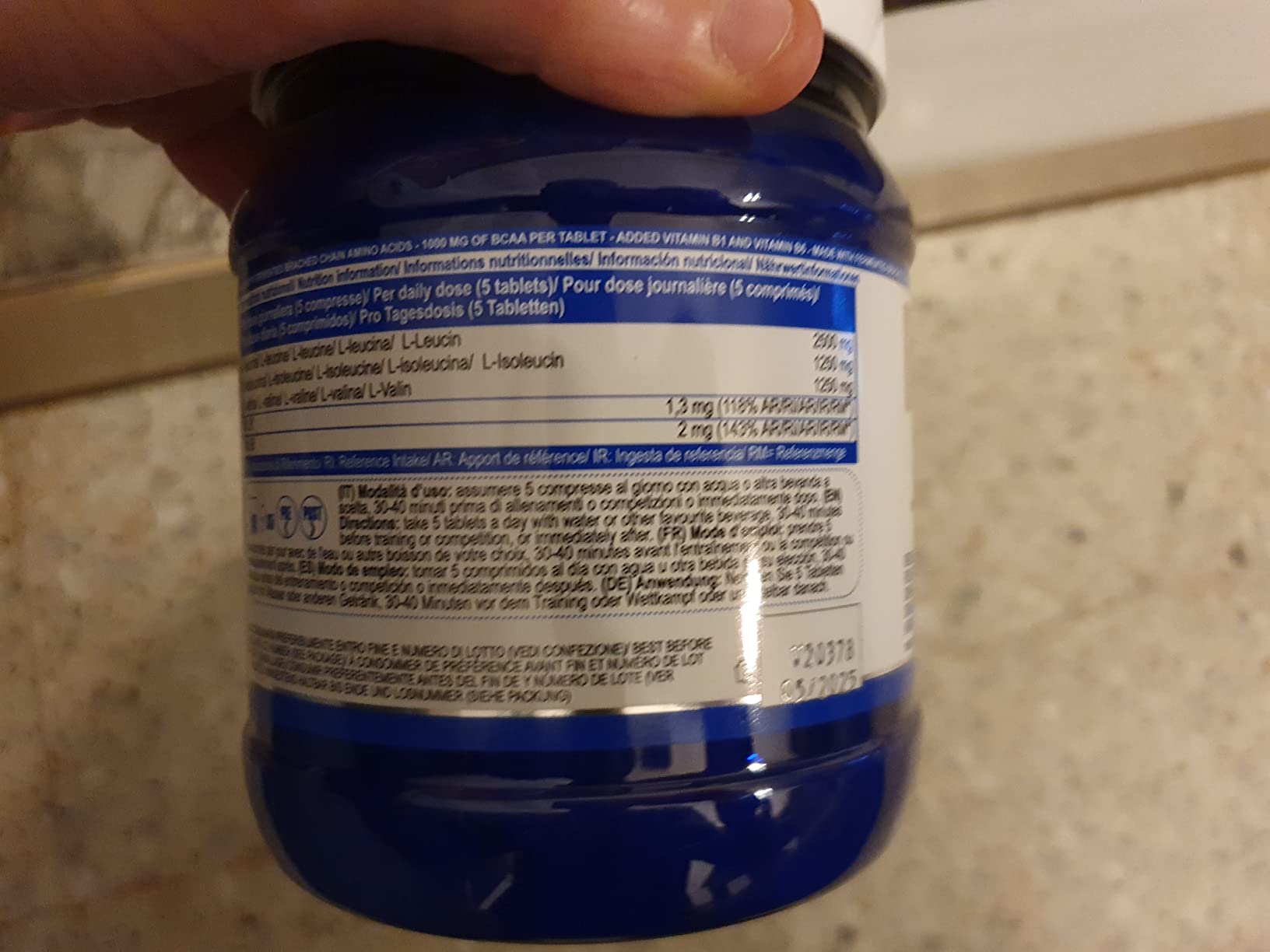 YAMAMOTO Aminoacidi e BCAAs Bcaa TABS compresse 500 pezzi rapporto 2:1:1
