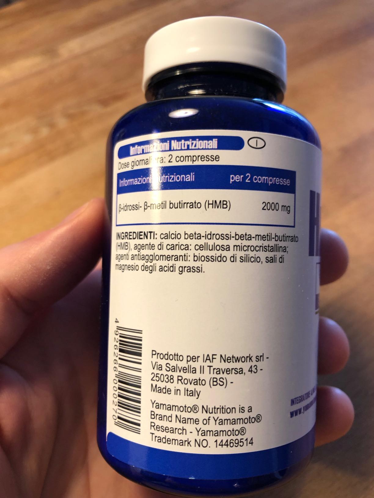 Yamamoto Aminoacidi e BCAAs HMB 1000 compresse 90 calcio HMB
