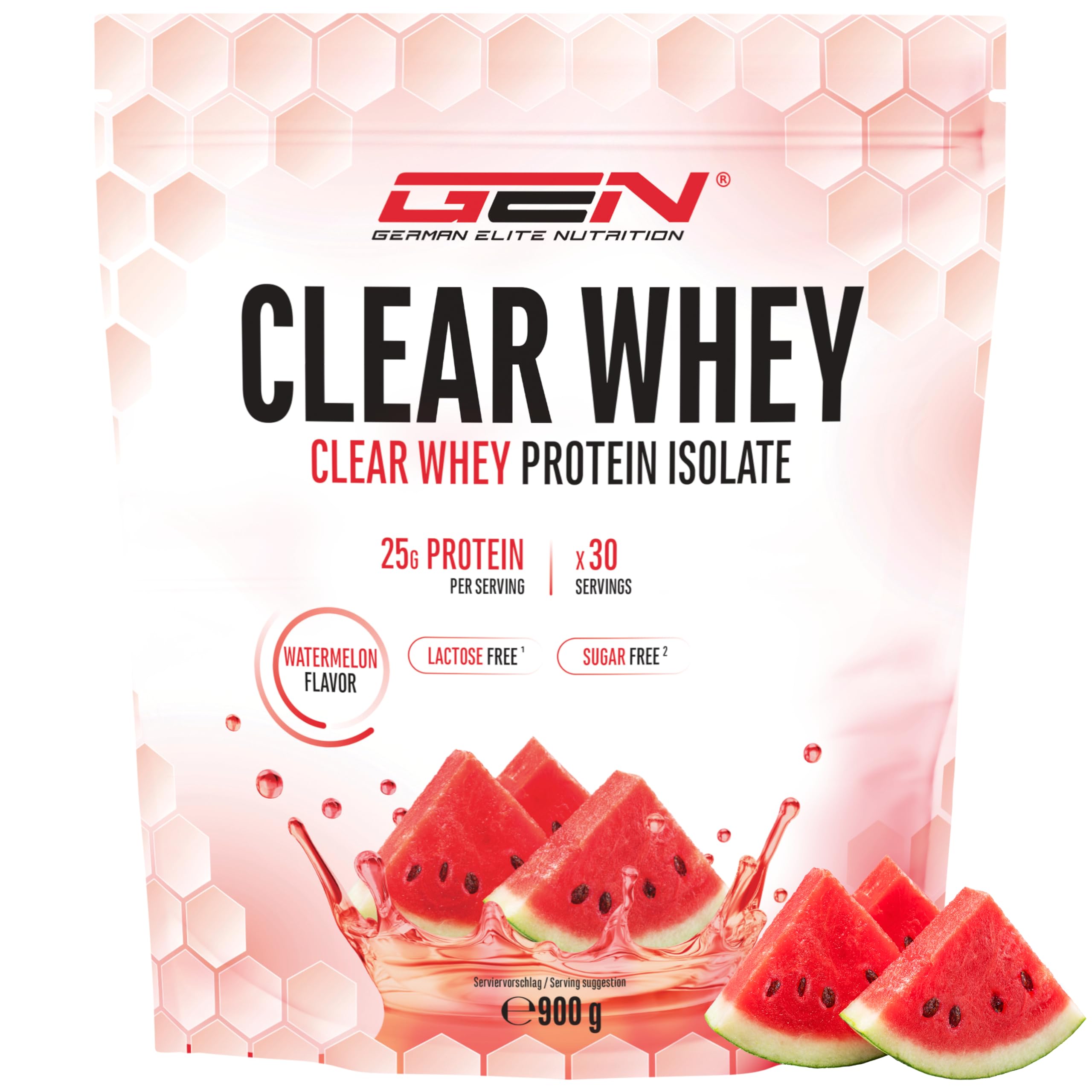 Elite Clear Whey Isolate Protein Shake 900 g Anguria senza lattosio