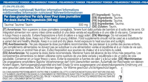 YAMAMOTO Aminoacidi e BCAAs Tau POWDER integratore di taurina 300 g