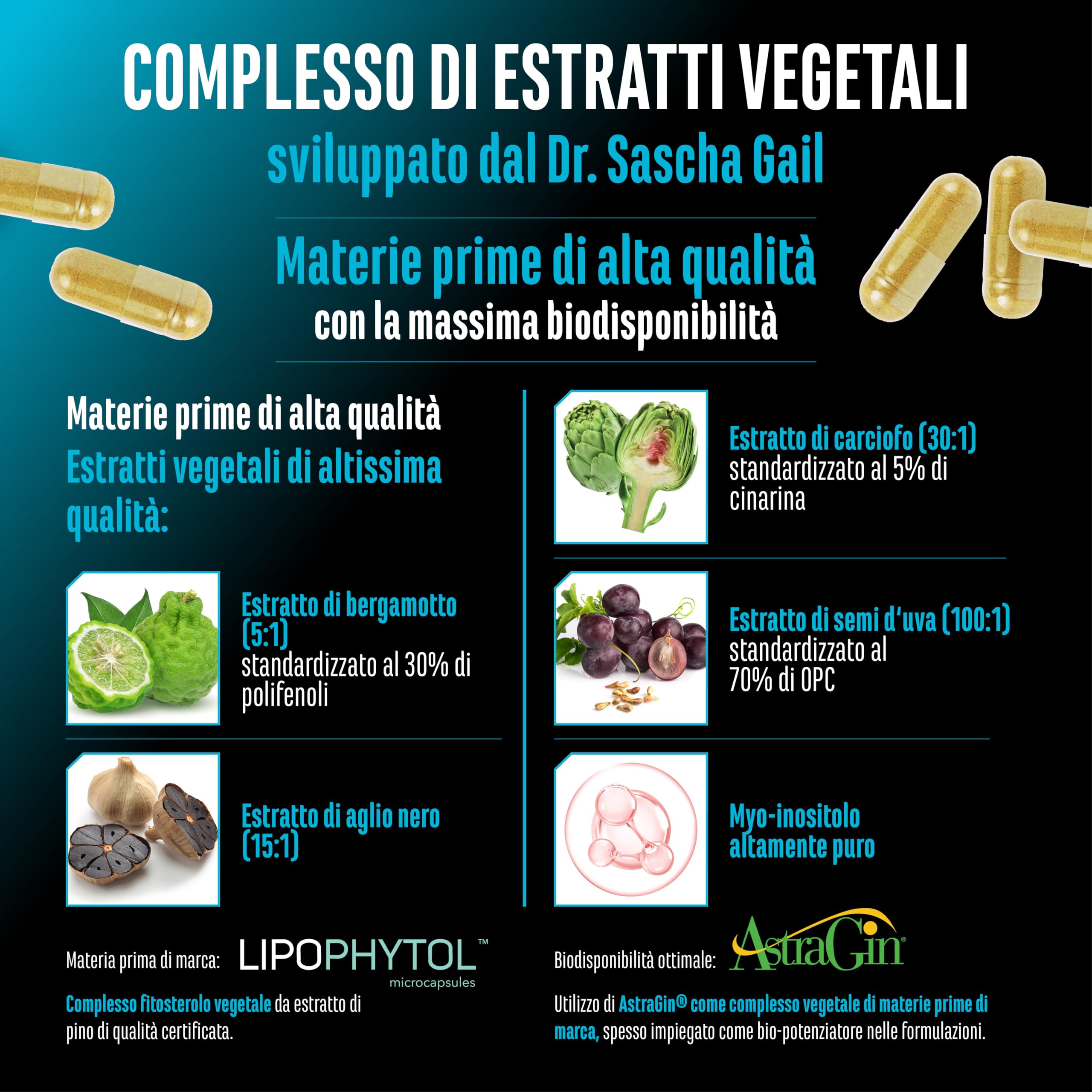 Elite Organ, Joint & Health Support Cholest Control capsule 180 vegane