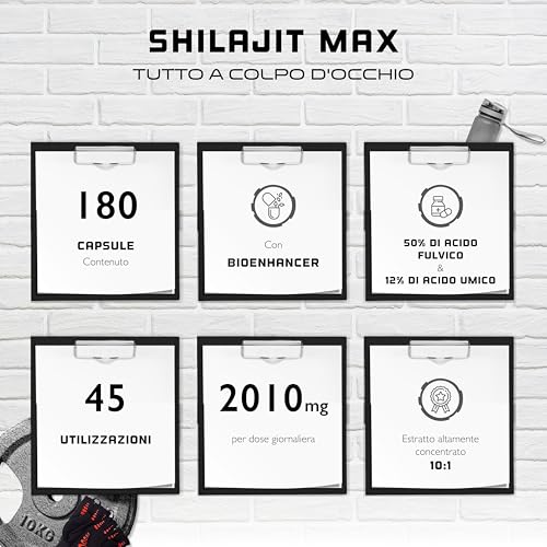 Elite Organ, Joint & Health Support Mumijo Shilajit Max capsule 180 unità estratto 10:1